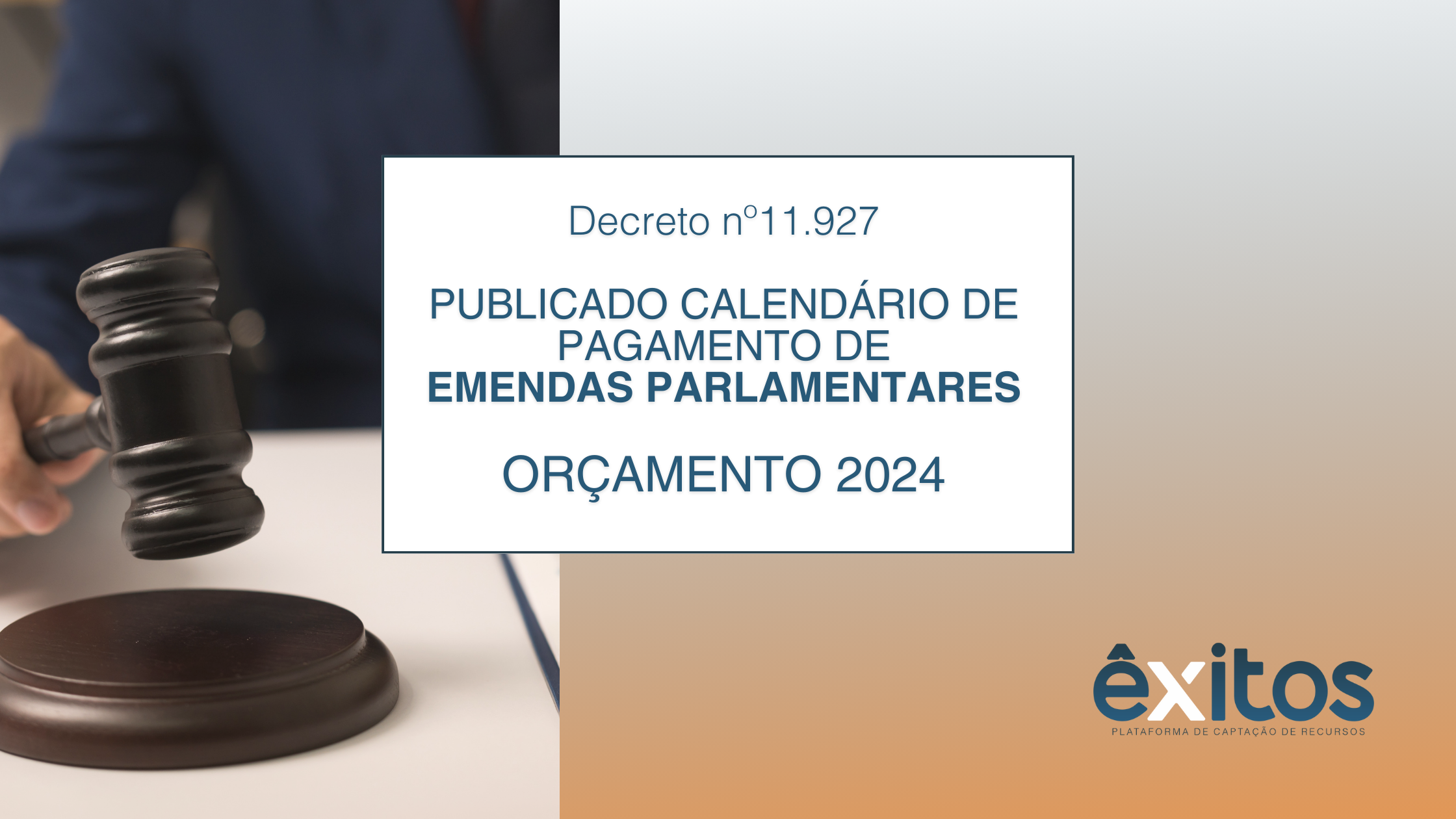 No momento, você está visualizando Publicado calendário de pagamento de Emendas Parlamentares – Orçamento 2024